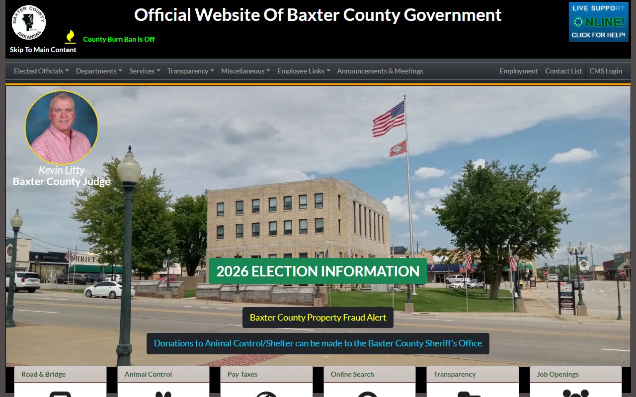 Baxter county birth records Baxter County government website
