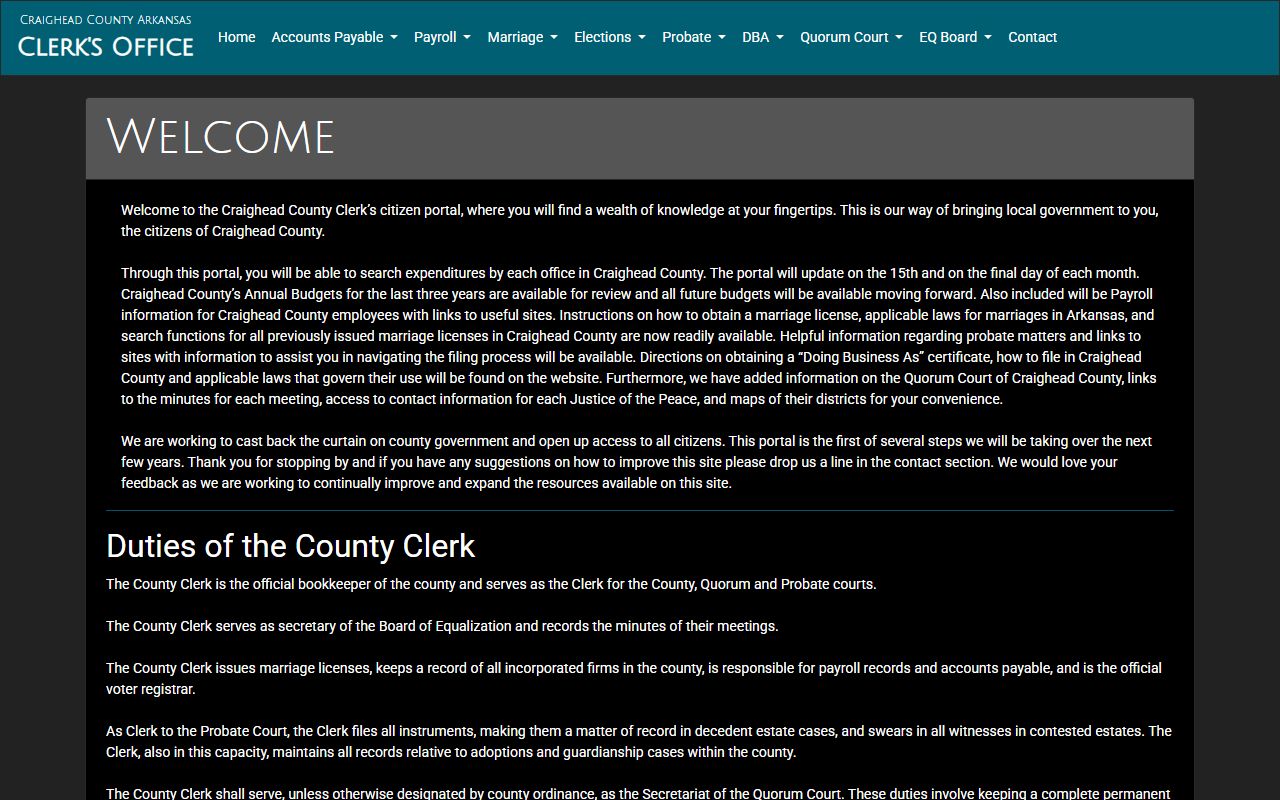 craighead county birth records clerk official portal county records access